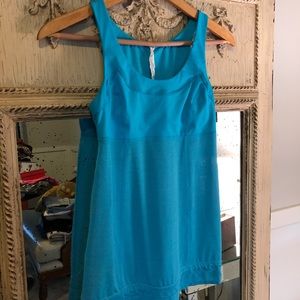 Blue lulu lemon workout tank top